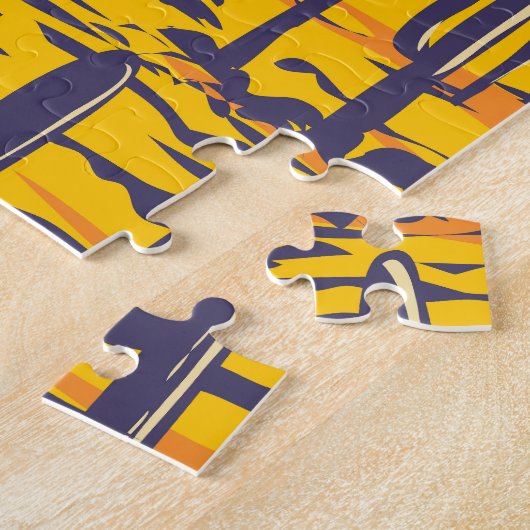 サグアーロナショナルパークカクティイン春ヴィンテージ ジグソーパズル (側面)