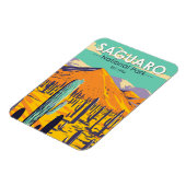 サグアーロナショナルパークカクティイン春ヴィンテージ マグネット (左側)