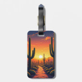 サグアーロ国立公園のサクティ土産 ラゲッジタグ (裏面縦)