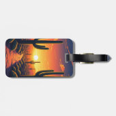 サグアーロ国立公園のサクティ土産 ラゲッジタグ (裏面横)