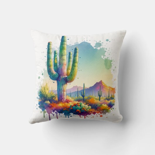 サグアーロ国立公園アリゾナジャイアントサボテン クッション (裏面)