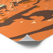 サグアーロ国立公園ホーネドリザードヴィンテージ ポスター (角)