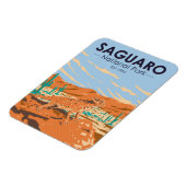 サグアーロ国立公園ホーネドリザードヴィンテージ マグネット (左側)