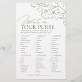 サググリーンのパーティー What's in your purse(財布の中身は何?) 結婚前のお茶 (正面)