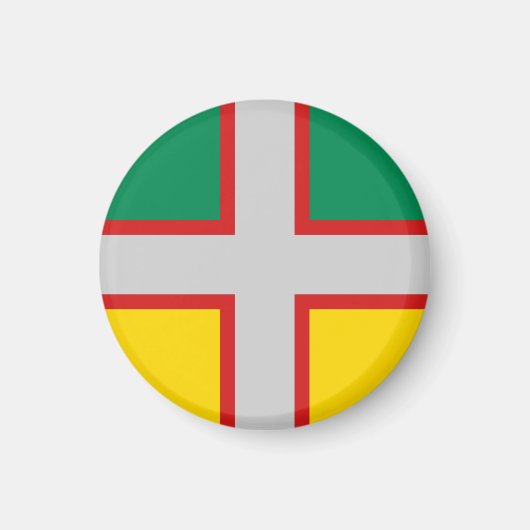 サグネー・ラック・サンジャン国旗(ケベック州) マグネット (正面)