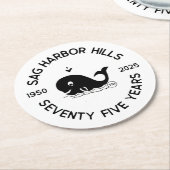 サグハーバーヒルズ飲料用コースター ラウンドペーパーコースター (アングル)
