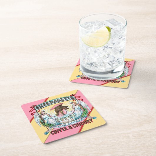 サグラゲットコーヒー&チコリー スクエアペーパーコースター (インサイチュ)