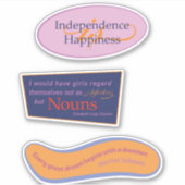 サグラゲット引用文パック シール (正面)