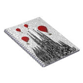 サグラダファミリアと赤い熱気球 ノートブック (右側)