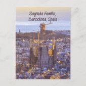 サグラダファミリアカトリック教会，バルセロナ，スペイン ポストカード (正面)