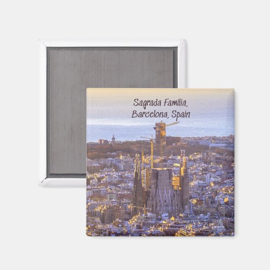 サグラダファミリアカトリック教会,バルセロナ,スペイン マグネット (正面/裏面)