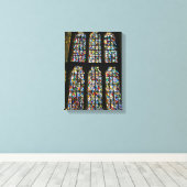 サグラダファミリアステンドグラスバルセロナ写真 キャンバスプリント (インサイチュ (ウッドフロア))