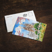 サグラダファミリアバルセロナスペイン水彩画 招待状