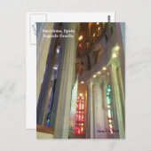 サグラダファミリアバルセロナスペイン ポストカード (正面/裏面)