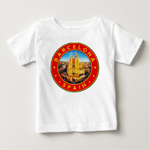 サグラダファミリアバルセロナ ベビーTシャツ