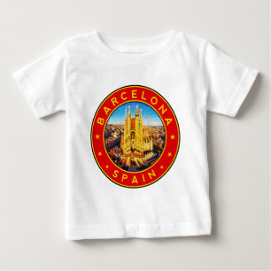 サグラダファミリアバルセロナ ベビーTシャツ