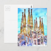 サグラダファミリアバルセロナ ポストカード (正面/裏面)