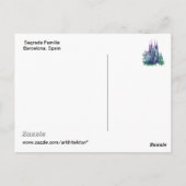 サグラダファミリアバルセロナ ポストカード (裏面)