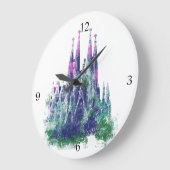 サグラダファミリアバルセロナ ラージ壁時計 (傾斜)