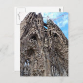 サグラダファミリア出生ファサードバルセロナフォト ポストカード (正面/裏面)