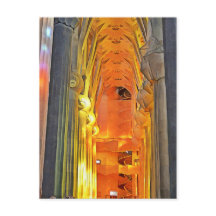 サグラダファミリア。インテリア.ビュー1.