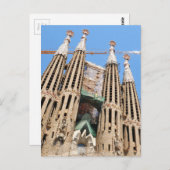 サグラダファミリアinバルセロナ，スペイン ポストカード (正面/裏面)