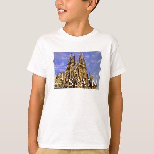 サグラダ・ファミリア | バルセロナ, スペイン Tシャツ (正面)