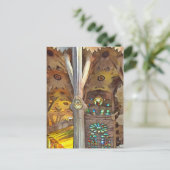 サグラダ・ファミリア。内部.ビュー11. ポストカード (スタンド正面)