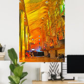 サグラダ・ファミリア。内部.ビュー13. ポスター (ホームオフィス)