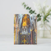 サグラダ・ファミリア。内部.ビュー15. ポストカード (スタンド正面)