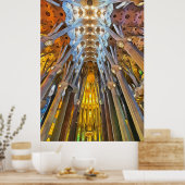 サグラダ・ファミリア。内部.ビュー21. ポスター (キッチン)