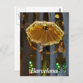 サグラダ・ファミリア。内部 ポストカード (正面/裏面)