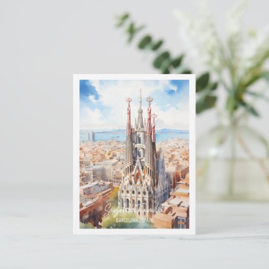 サグラードファミリアバルセロナファーマティブトラベルプレイス ポストカード (スタンド正面)