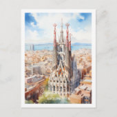 サグラードファミリアバルセロナファーマティブトラベルプレイス ポストカード (正面)