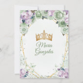 サグリーン パープル ミス キンセ 15歳 クラウン 招待状 (裏面)