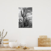 サグ威厳のあるアロ・サボテン(別売) ポスター (キッチン)