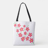 サケお洒落の花 トートバッグ (裏面)