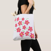 サケお洒落の花 トートバッグ (クローズアップ)