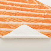 サケのテクスチャプラッシュ毛布 シェルパブランケット (3/4)