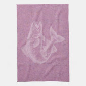 サケのライジング キッチンタオル (縦)