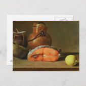 サケの切り身で生きる ポストカード (正面/裏面)