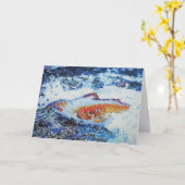 サケの操業! カード (黄色い花)