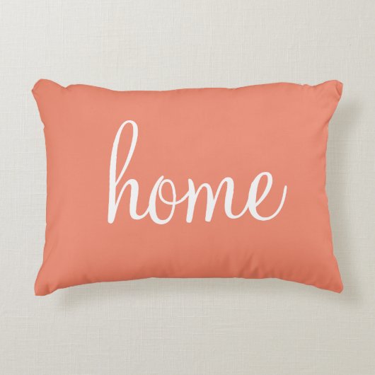 サケの色「ホーム」のカスタムアクかわいらしセント枕 アクセントクッション (正面)