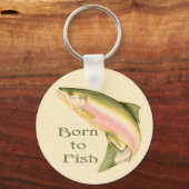 サケの跳躍 キーホルダー (正面)