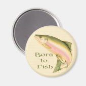 サケの跳躍 マグネット (正面/裏面)