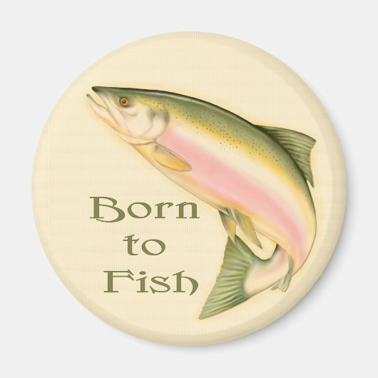 サケの跳躍 マグネット (正面)