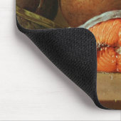 サケの部分が付いている静物画 マウスパッド (コーナー)