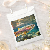 サケの魚 フェイバーバッグ (クリップ留めされた状態)