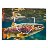 サケの魚 ラージペーパーバッグ (裏面)