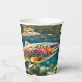 サケの魚 紙コップ (裏面)